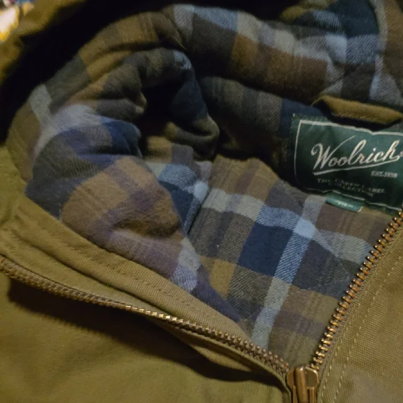 Woolrich Green and Brown Plaid Jacket - Picture 4 of 4